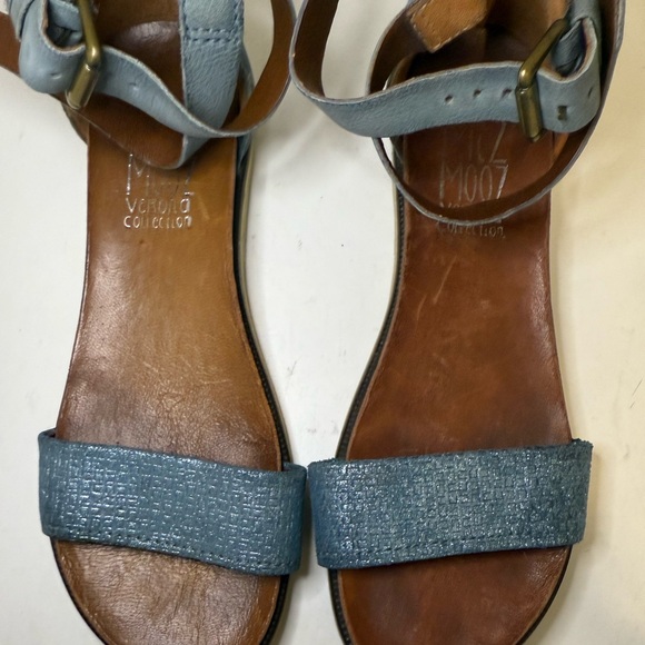 Miz Mooz Verona Collection Blue Sparkly Strappy Gladiator Sandal EU 38 / US 8 - Picture 3 of 11